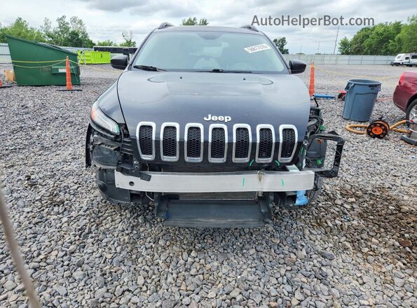 1C4PJMAB7HW551733 2017 JEEP CHEROKEE Black Widok z przodu
