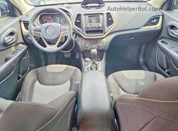 1C4PJMAB7HW551733 2017 JEEP CHEROKEE Black Widok deski rozdzielczej