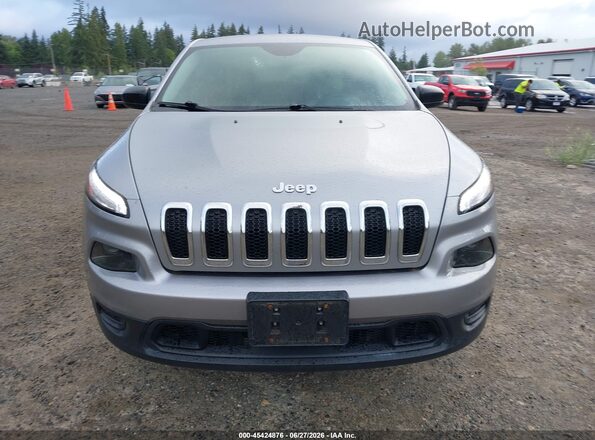 1C4PJMAB7HW581816 2017 JEEP CHEROKEE Silver Դիմացի տեսք