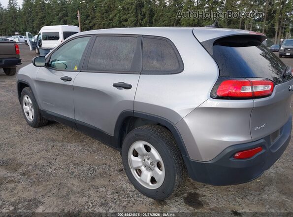 1C4PJMAB7HW581816 2017 JEEP CHEROKEE Silver Հետևի ձախ