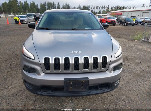 1C4PJMAB7HW581816 2017 JEEP CHEROKEE Silver Սարքավորումների վահանակի տեսք