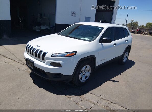 1C4PJMAB8GW343455 2016 JEEP CHEROKEE White Vista tres cuartos delantera izquierda