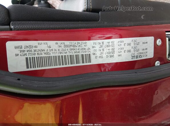 1C4PJMAB8HW659682 2017 JEEP CHEROKEE Темно-бордовый Вид подкапотного пространства