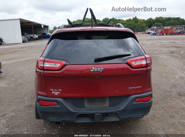1C4PJMAB8HW659682 2017 JEEP CHEROKEE Темно-бордовый 