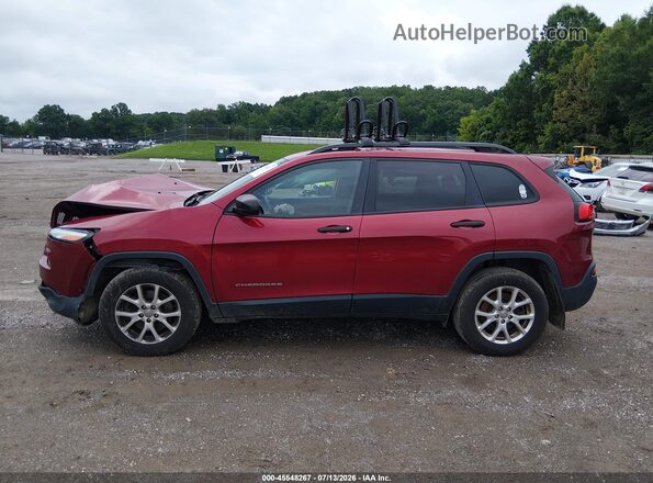 1C4PJMAB8HW659682 2017 JEEP CHEROKEE Темно-бордовый Панорамный вид салона 360°
