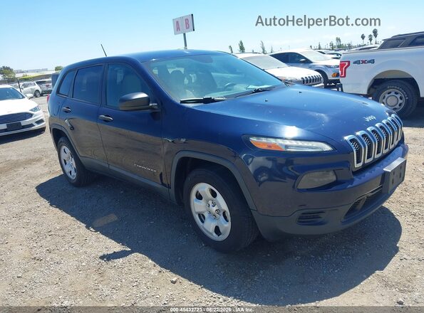 1C4PJMABXGW337382 2016 JEEP CHEROKEE Blue Դիմացի տեսք