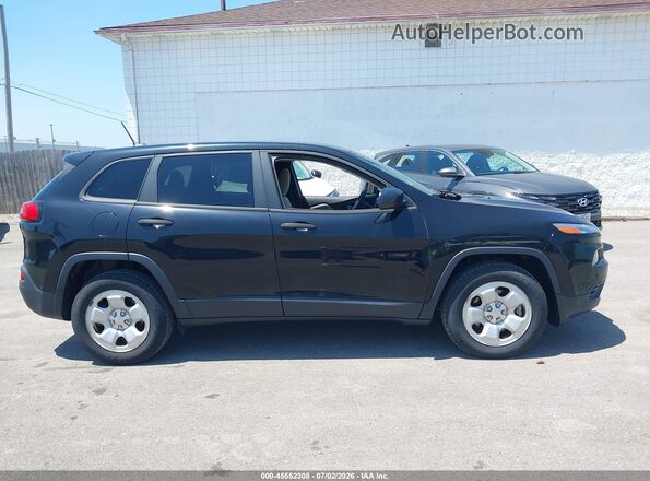 1C4PJMABXHW664205 2017 JEEP CHEROKEE Black Widok wnętrza z tyłu