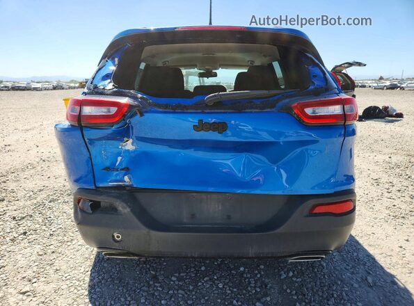1C4PJMAS2HW600594 2017 JEEP CHEROKEE Blue Вид ззаду