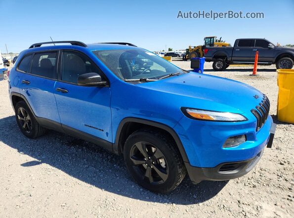 1C4PJMAS2HW600594 2017 JEEP CHEROKEE Blue Передня права чверть