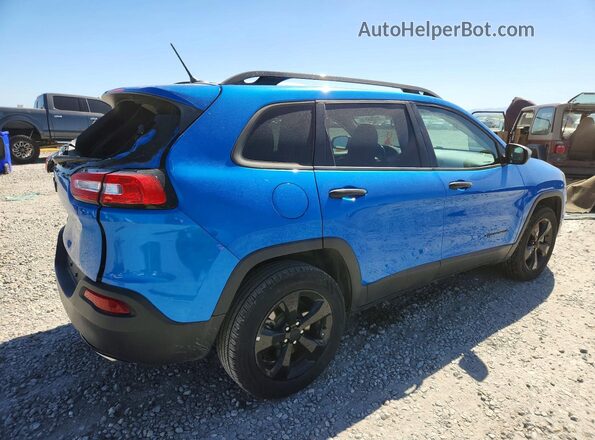 1C4PJMAS2HW600594 2017 JEEP CHEROKEE Blue Задня права чверть