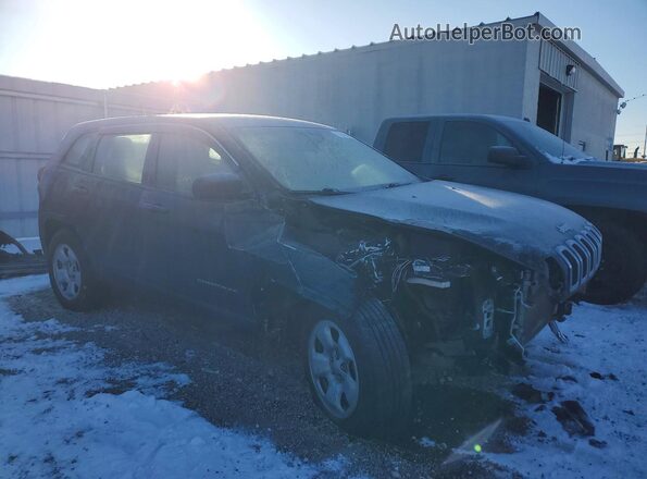 1C4PJMAS5HD218152 2017 JEEP CHEROKEE Черный Передняя правая четверть