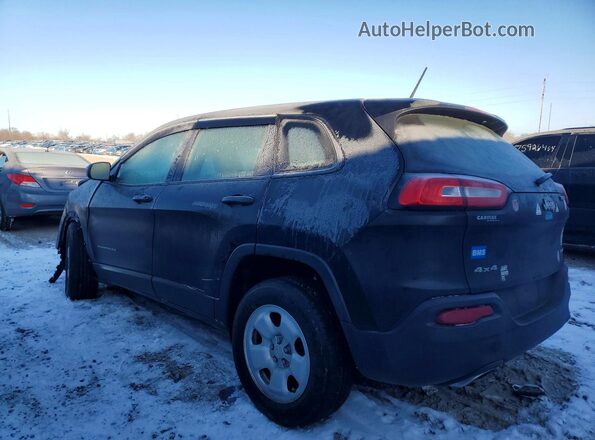 1C4PJMAS5HD218152 2017 JEEP CHEROKEE Черный Задняя левая четверть