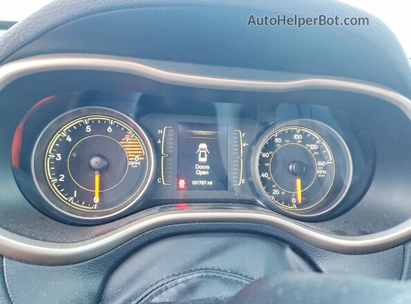 1C4PJMAS5HD218152 2017 JEEP CHEROKEE Черный Вид щитка приборов