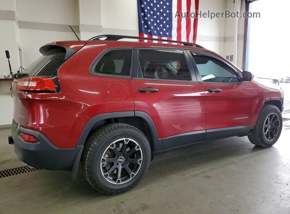 1C4PJMAS7GW269123 2016 JEEP CHEROKEE Бордовый Задняя правая четверть