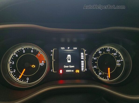 1C4PJMAS7GW269123 2016 JEEP CHEROKEE Бордовый Вид щитка приборов