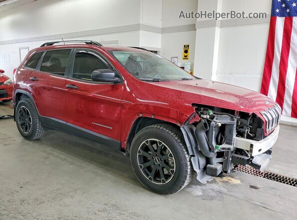 1C4PJMAS7GW269123 2016 JEEP CHEROKEE Бордовый Передняя правая четверть