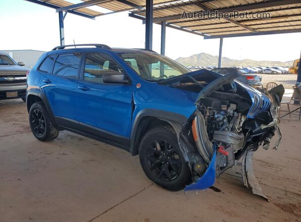 1C4PJMBB2JD579617 2018 JEEP CHEROKEE Blue Առջևի աջ