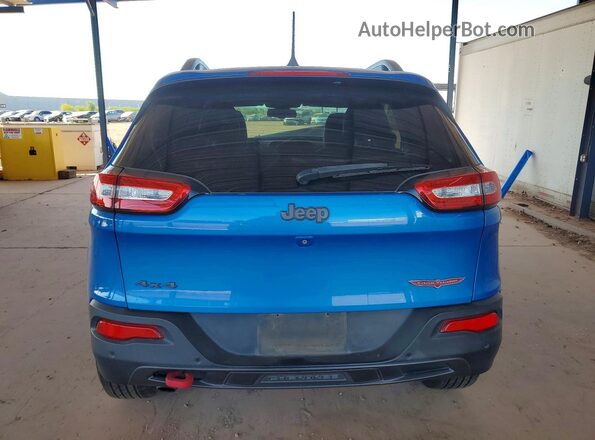 1C4PJMBB2JD579617 2018 JEEP CHEROKEE Blue Հետևի տեսք