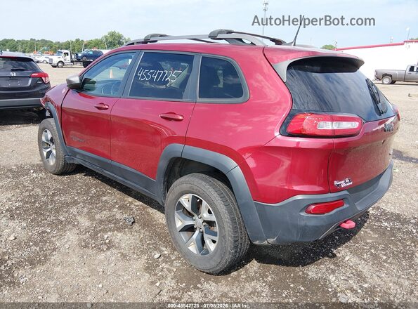 1C4PJMBB3HW517237 2017 JEEP CHEROKEE Maroon უკანა მარცხენა