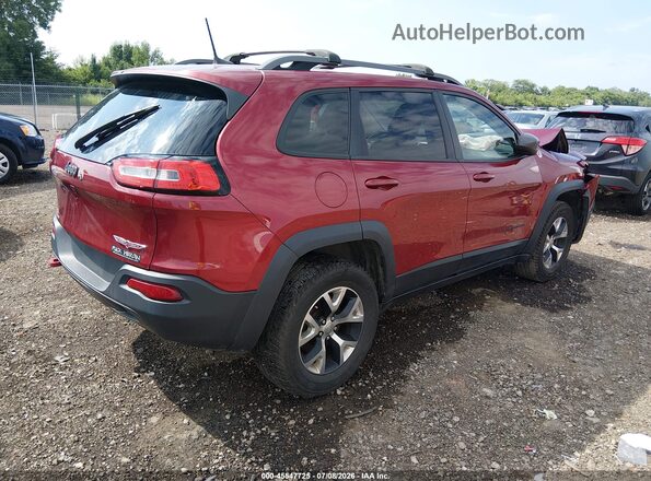 1C4PJMBB3HW517237 2017 JEEP CHEROKEE Maroon უკანა მარჯვენა