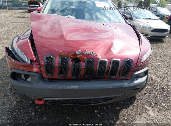 1C4PJMBB3HW517237 2017 JEEP CHEROKEE Maroon წინა ხედი
