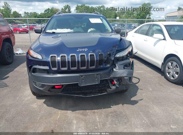 1C4PJMBB5GW234627 2016 JEEP CHEROKEE Blue Widok zestawu wskaźników