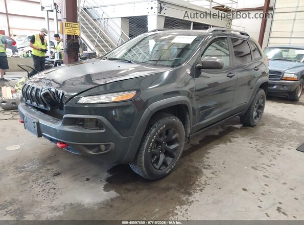 1C4PJMBB7JD580181 2018 JEEP CHEROKEE Gray Передня ліва чверть