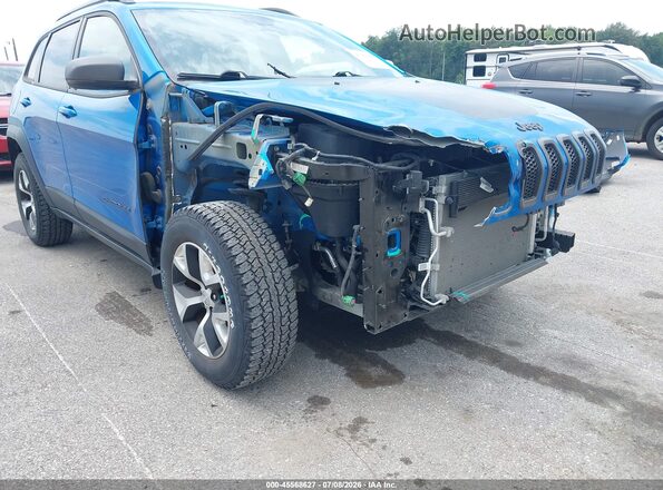 1C4PJMBB8HW599515 2017 JEEP CHEROKEE Синий Вид спереди