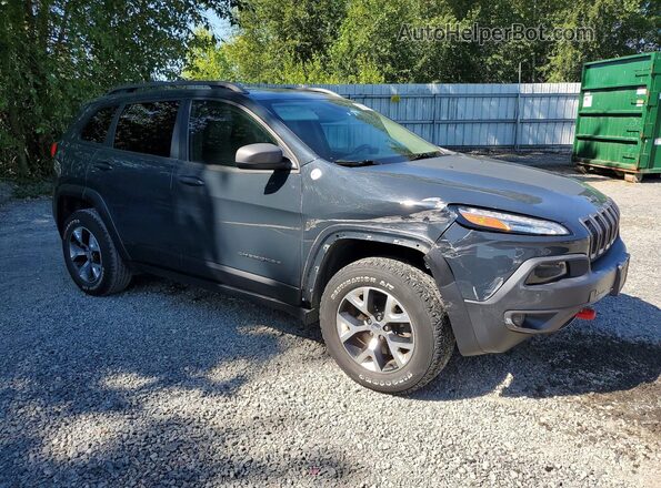 1C4PJMBBXHW517283 2017 JEEP CHEROKEE Charcoal Przód prawy