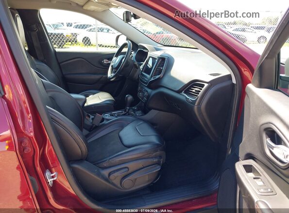 1C4PJMBN3KD227125 2019 JEEP CHEROKEE Red Vista interior delantera