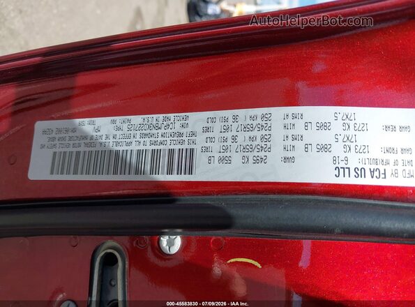 1C4PJMBN3KD227125 2019 JEEP CHEROKEE Red Vista del compartimento del motor