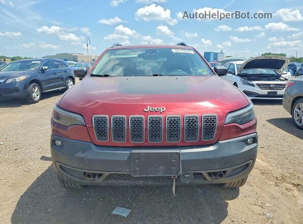 1C4PJMBN8KD273419 2019 JEEP CHEROKEE Burgundy Widok z przodu