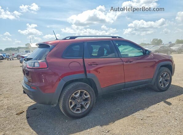 1C4PJMBN8KD273419 2019 JEEP CHEROKEE Burgundy Tył prawy