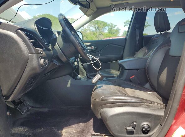1C4PJMBN8KD273419 2019 JEEP CHEROKEE Burgundy Widok wnętrza z przodu