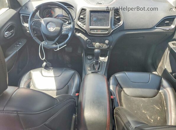 1C4PJMBN8KD273419 2019 JEEP CHEROKEE Burgundy Widok deski rozdzielczej