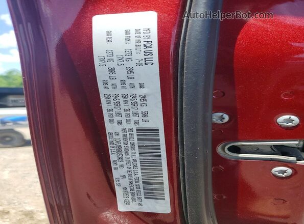 1C4PJMBN8KD273419 2019 JEEP CHEROKEE Burgundy Widok naklejki z numerem VIN