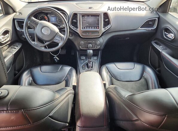 1C4PJMBNXKD182748 2019 JEEP CHEROKEE White Առջևի վահանակի տեսք
