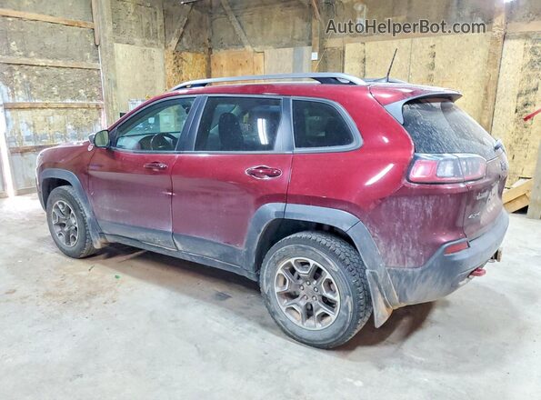 1C4PJMBNXLD546488 2020 JEEP CHEROKEE Maroon Trasero izquierdo