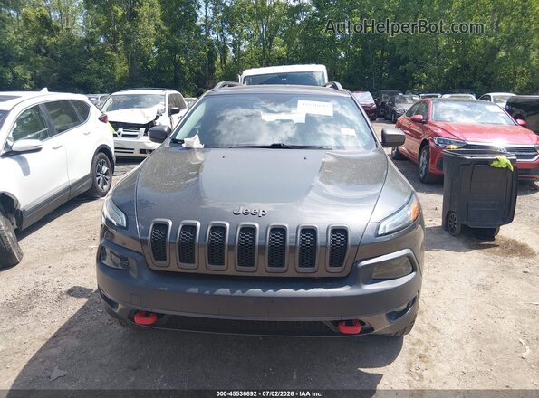 1C4PJMBS0HW612791 2017 JEEP CHEROKEE Gray Vista del cuadro de instrumentos