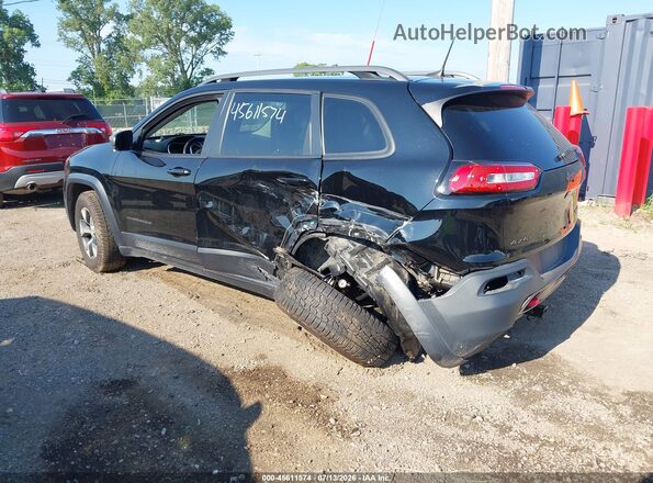 1C4PJMBS0HW651171 2017 JEEP CHEROKEE Black Հետևի ձախ