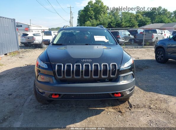 1C4PJMBS0HW651171 2017 JEEP CHEROKEE Black Սարքավորումների վահանակի տեսք