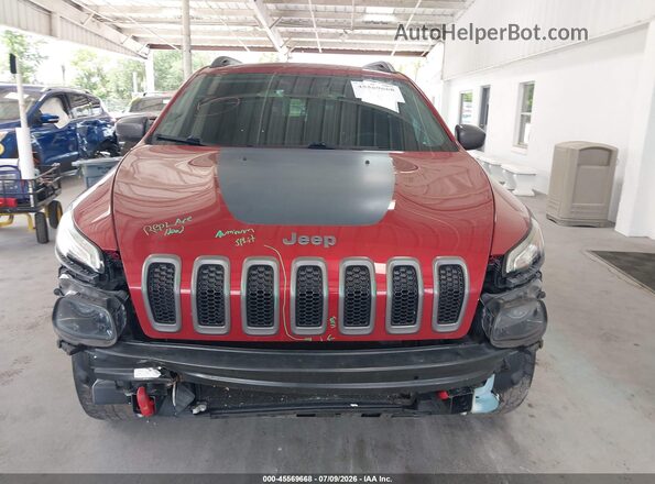 1C4PJMBS1GW104585 2016 JEEP CHEROKEE Burgundy Rear interior view