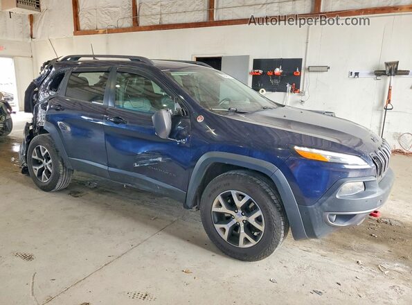 1C4PJMBS1GW132421 2016 JEEP CHEROKEE Blue Front right