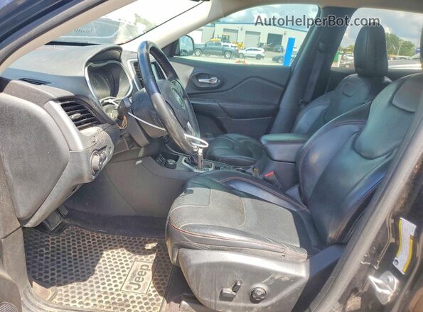 1C4PJMBS1GW255748 2016 JEEP CHEROKEE Black Вид салону спереду
