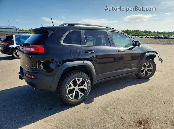1C4PJMBS2HW569166 2017 JEEP CHEROKEE Black Tył prawy