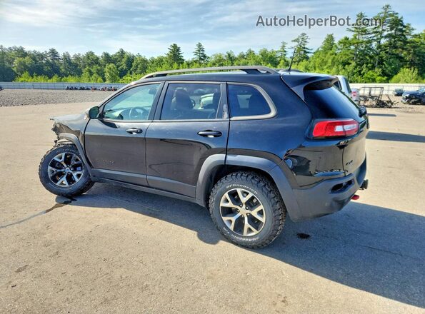 1C4PJMBS2HW569166 2017 JEEP CHEROKEE Black Tył lewy