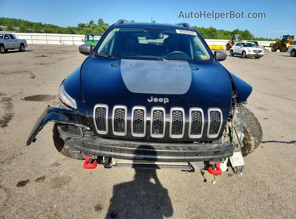 1C4PJMBS2HW569166 2017 JEEP CHEROKEE Black Widok z przodu