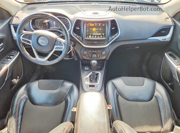 1C4PJMBS2HW569166 2017 JEEP CHEROKEE Black Widok deski rozdzielczej