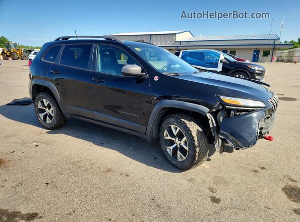 1C4PJMBS2HW569166 2017 JEEP CHEROKEE Black Przód prawy