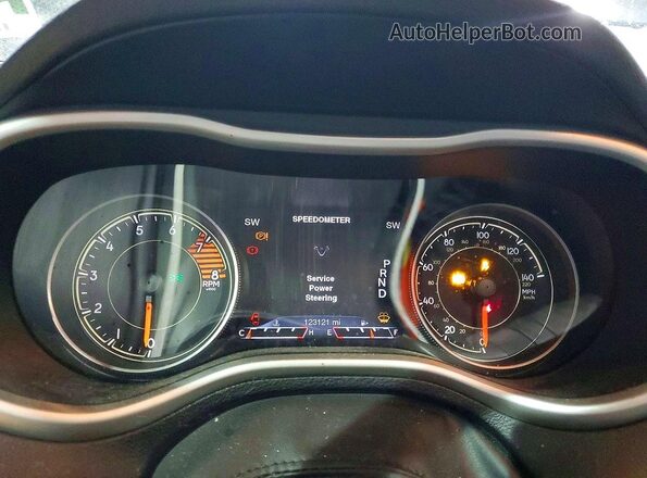 1C4PJMBS3GW224582 2016 JEEP CHEROKEE Black Vista del cuadro de instrumentos